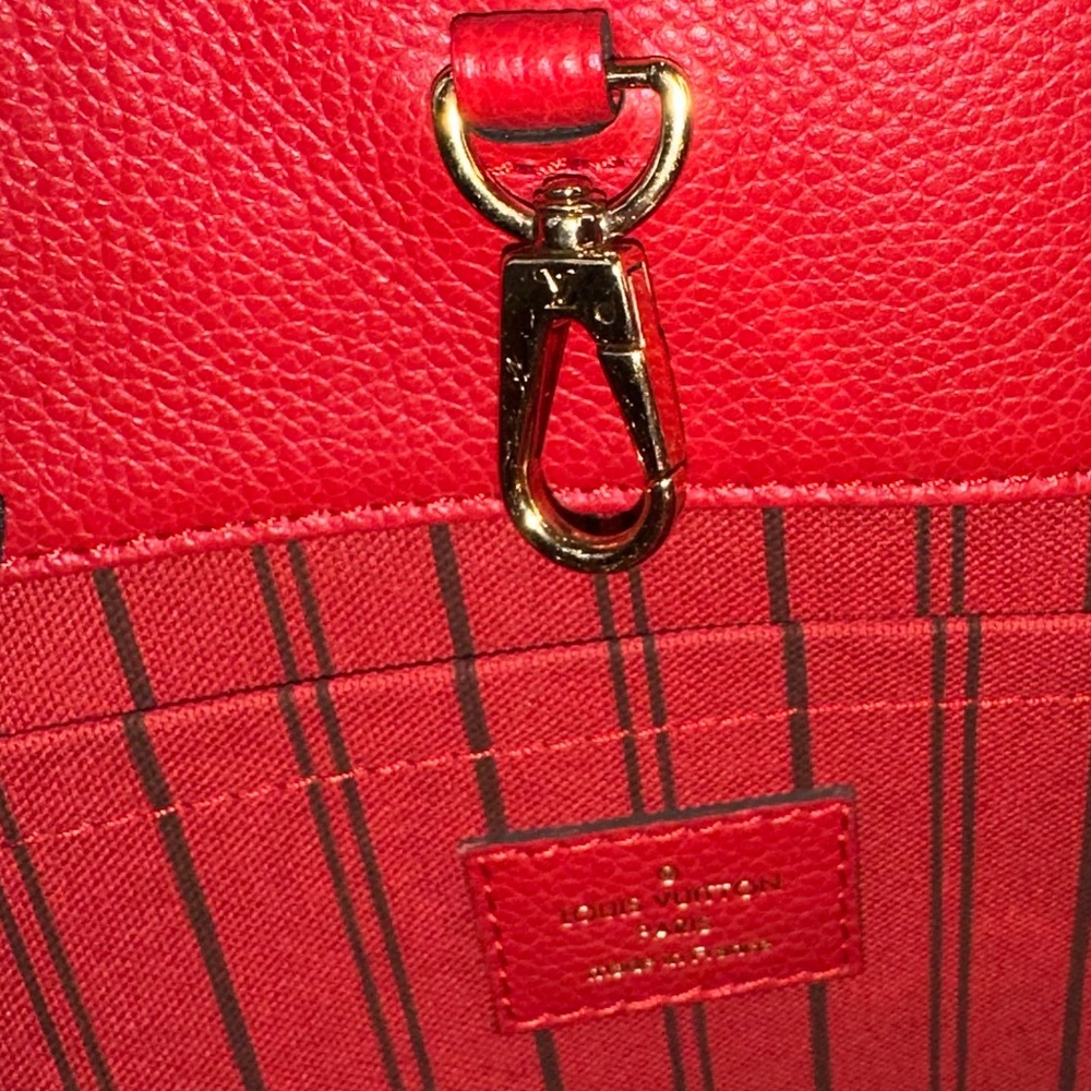 Louis Vuitton Montaigne MM Empreinte Cerise Bag, Wallet & Scarf BUNDLE โฅ๏ธ - Picture 13 of 16